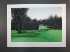 リトグラフ　ジャック・デぺルト JACQUES DEPERTHES　ゴルフ場　76×56cm　限定20部