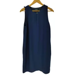 ローレンラルフローレン LAUREN RALPH LAUREN フロントボタン ノースリーブワンピース レディース  10