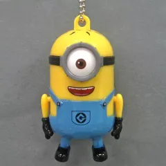 【中古】キーホルダー・マスコット(キャラクター) ミニオン(オーバーオール/一つ目) プラプラプチフィギュアMIXVer. 「怪盗グルーのミニオン大脱走」