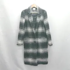 ◇ ⊇ EGOIST エゴイスト チェック柄 長袖 ロングコート サイズ2 ブラック系 レディース E  【1503060049679】