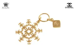 シャネル ラッピングチャーム 2024 ホリデーシーズン限定 CC 雪の結晶 クリスマス CHANEL【Used 開封品】