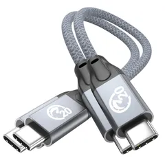 新品 UseBean USB C & USB Cケーブル0.2M(2本セット)【USB 3.2 Gen 2X2 20Gbpsデータ転送PD対応100W超急速充電】USB Type-Cケーブル4K/60Hz映像出力 Type C充電ケーブル MacBook P