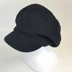 Made in Japan★nivernois/ニヴァーノイス★デザイナーズ/キャスケット/ハンチング帽【サイズL/黒/black】knit/hat/cap◆CB118<sale>