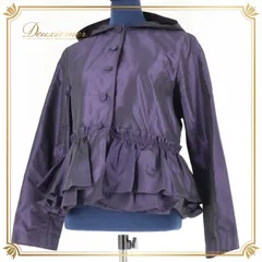 レディース トクコプルミエヴォル TOKUKO 1er VOL ジャケット ジャンパー 上着 秋 冬 フード 軽い 長袖 紫 無地 光沢 パープル系 軽量 動きやすい スタイリッシュ カジュアル シンプル おしゃれ クラシック 大人可愛い フェミニン 上品