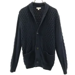 ギャップ 長袖 ショールカラー ニットカーディガン L ネイビー GAP メンズ