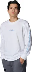 ☆【新品】UNDER ARMOUR アンダーアーマー    トレーニング Tシャツ   UAヘビーウェイト コットン  ロングスリーブ   ホワイト    ※メンズ サイズS  M  XL  2XL