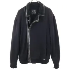 ARMANI EXCHANGE コットンシングルライダースジャケット/UW129 2025年最新】A|X ARMANI EXCHANGE メンズ シングルライダースの