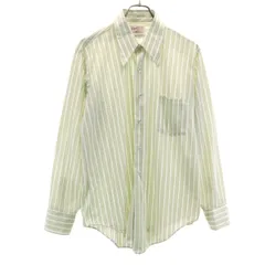 ARROW アロー 70s ヴィンテージ 総柄 長袖 シャツ 16-34 ホワイト メンズ 古着