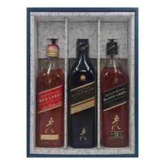 ジョニーウォーカー赤、黒2本セット[正規品] ギフトボックス入り