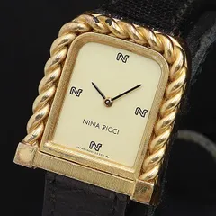 【TK】NINA RICCI ニナリッチ クォーツ腕時計　18K 不動品 NINA RICCI ニナリッチ 時計 レディース ゴールド 金 色 - メルカリ