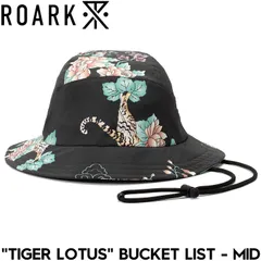 バケットハット 帽子 ROARK ロアーク TIGER LOTUS BUCKET LIST - MID RHJ1125-BLK 日本代理店正規品