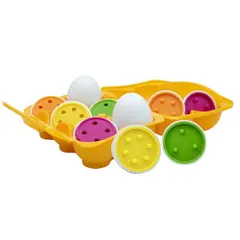 知育玩具 イギリス Peterkin（ピーターキン）社 マッチングエッグス・カウント 数合わせ 形合わせ 色合わせ モンテッソーリ おもちゃ 出産祝 ベビー玩具 おうち時間 子供