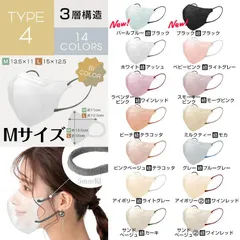 【タイプ4・Mサイズ②】マスク 不織布 小顔マスク バイカラー ワンカラー 20枚 波形マスク 蝶型 3D立体 血色マスク 3層 立体マスク 蒸れない 5Dマスク 小顔 効果 血色 花粉症 ny478