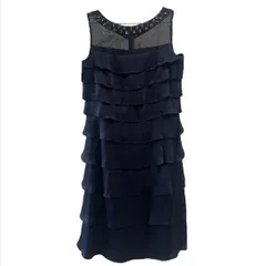 【美品】 日本製 PREFERENCE PARTY’S 2WAY パーティドレス PREFERIR｜カットワークレースバンドカラー結婚式パーティー