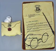 【中古】クッション・本体 入学許可証 ブランケットインクッション 「一番くじ WIZARDING WORLD Series 2」 ラストワン賞