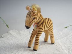 送料無料★シュタイフ★Zebra 12cm ID完品★シマウマ/縞馬/ゼブラ★Steiff