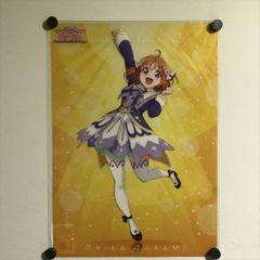 X2276 ◆ 미개봉품 타카미 치카 러브라이브 선샤인 The School Idol Movie Over the Rainbow 예매권 특전 A3 사이즈 클리어 포스터