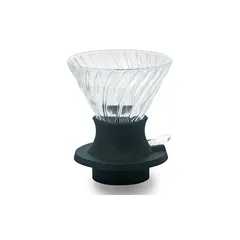 HARIO(ハリオ) ガラス 浸漬式ドリッパー スイッチ360 押すだけ簡単抽出 出来上がり量360ml ブラック 日本製 プレゼント ギフト 贈り物 SSD-360-B 1