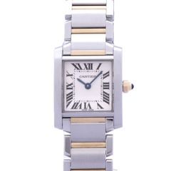 カルティエ Cartier タンク フランセーズ W51007Q4 Cartier Tank  クォーツ 腕時計 レディース アイボリー