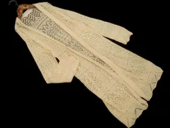 grove グローブ 透かし編み ニット ロング カーディガン sizeM/ベージュ ■◇ レディース