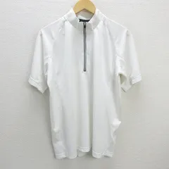 G■フリメージュ/FNEIMAGE ハーフジップシャツ/ゴルフウェア【L】白/men's/75【中古】■のサムネイル
