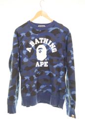 A Bathing Ape シャークスウェット ブルーカモ Lサイズ - メルカリ