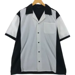 古着 ヒルトン HILTON オープンカラー バックプリント ボウリングシャツ メンズL相当/eaa537538