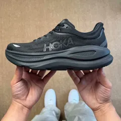HOKA ONE ONE Bondi 9 ブラック メンズ ランニングシューズ 軽量 クッション 新品