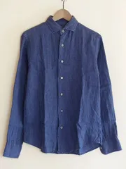【おみそ様専用】　UNITED ARROWS ユナイテッドアローズ  A day in the life　リネン　ダンガリーシャツ メンズ  M ネイビー