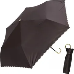 日傘 折りたたみ 軽量 UVカット 100 遮光 レディース 晴雨兼用 撥水 遮熱 紫外線遮蔽 近赤外線遮蔽 完全遮光 100% コンパクト ギフト 50cm (FM206/ブラック) 0