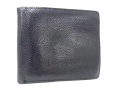 Burberrys バーバリーズ レザー 二つ折り 財布 ウォレット 札入れ メンズ ブラック系 DJ4073