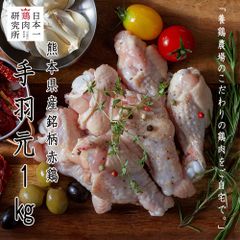 【熊本県産】The CHICKEN AKA 手羽元 1㎏ 鶏肉 国産