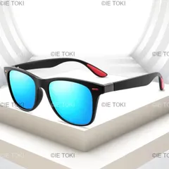 ファッションクラシック偏光男性と女性スクエアサングラスアンチグレアゴーグル旅行釣り乗馬メガネuv400