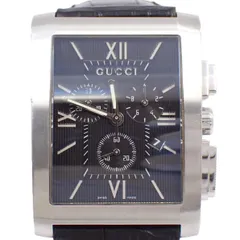 【超希少】グッチ　自動巻　トノー　8600M 箱付　グレー 超希少】グッチ 自動巻 トノー 8600M 箱付 グレー - メルカリ