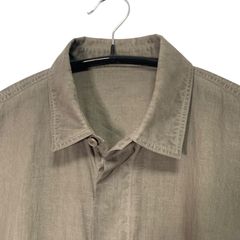 sp8w8yn9専用】Finamore リネンシャツ ブラウングレー - メルカリ