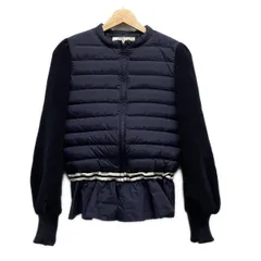 ✨美品✨BORDERS at BALCONY✨ダウンコート✨ブラック BORDERS at BALCONY / ボーダーズアットバルコニー】DOUBLE