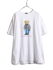 【お得なクーポン配布中!】 90s USA製 ポロベアー ポロ ラルフローレン プリント 半袖 Tシャツ メンズ  L 古着 / 90年代 オールド 半袖Tシャツ プリントT キャラクター