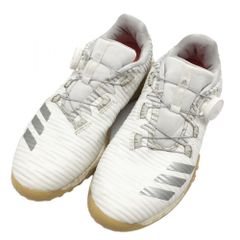 ☆特価☆アディダス ゴルフシューズ 白×シルバー スパイクレス