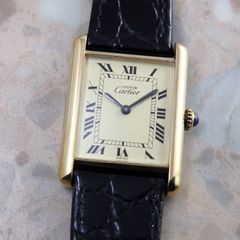 カルティエ マストタンク LM 手巻き式 ヴィンテージ メンズ 時計 Cartier Tank アンティーク腕時計