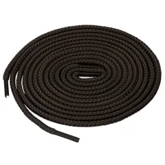 uxcell 靴紐 靴ひも 丸紐 丸型 シューレース 丈夫 レザーシューズ ブーツ用 男女兼用 男女兼用 2足 ダークブラウン 120 cm