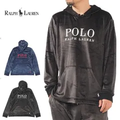 ポロ ラルフローレン ベロアパーカー フーディー 長袖 ロンT M L XL サイズ アンダーウェア インナー 部屋着 パジャマ ルームウェア メンズ レディース ブラック 黒 POLO RALPH LAUREN 長袖 ppvlhr ポニー メンズ トップス