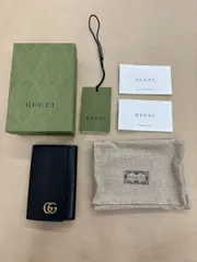 GUCCI GGマーモント 6連キーケース ブラック 【WS850-003】