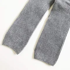 Filloie フィロワ ベビー 子供用 無地 リブ スパッツ 10分丈 ライトグレー 75センチメートル (x 1) 95-1699-z