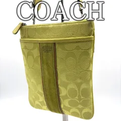 【レアカラー】COACH コーチ シグネチャー ソーホー SOHO クロスボディ ショルダーバッグ グリーン スエードライン Y2K 2000s Vintage Shoulder Bag