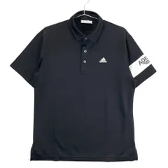 サイズ：M ADIDAS GOLF アディダスゴルフ N67921 半袖ポロシャツ  ブラック系 [240101469612] ゴルフウェア メンズ ストスト