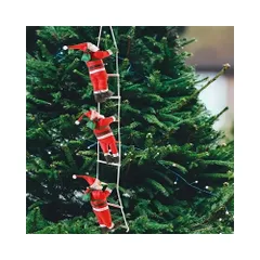 LDMK サンタクロース クリスマス はしごサンタ飾り (サンタ３体) クリスマスツリー オーナメント サンタクロース 人形 パーティー 吊り 飾り付け クリスマス 部屋 装飾 デコレーション 吊り装飾用 子供 雰囲気