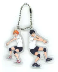 【中古】キーホルダー 日向翔陽＆影山飛雄 ミニキーホルダーセット 「くじラック ハイキュー!! ～レシーブ～」 J賞
