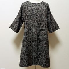 着物リメイク No.004：紬のチュニック：ロングチュニック：紬のワンピース