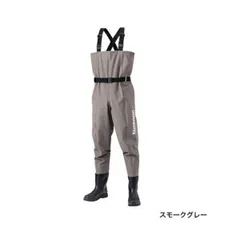 ≪'20年1月新商品！≫ シマノ ハイパーウェーダー(チェストハイ・カットフェルトソール) FF-052T スモークグレー SSサイズのサムネイル