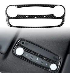 アウディ TT TTRS 8J 2008-2014年　内装インテリアステッカー　屋根　ルーム ランプ ドーム ライトカバー カーボン柄　